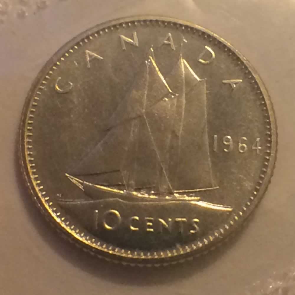 Canada 1964  Canadian Ten Cent RCM ( CS10C ) - Reverse