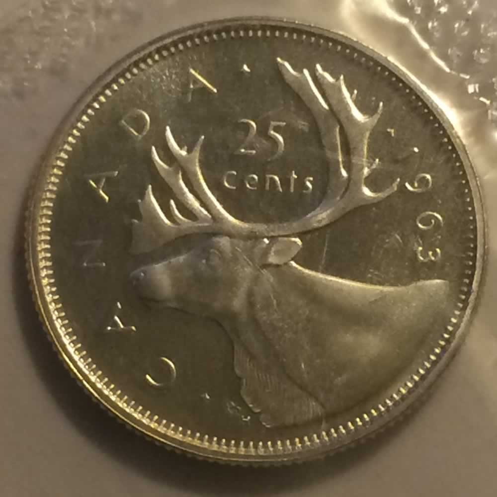 Canada 1963  Canadian Quarter RCM ( CS25C ) - Reverse