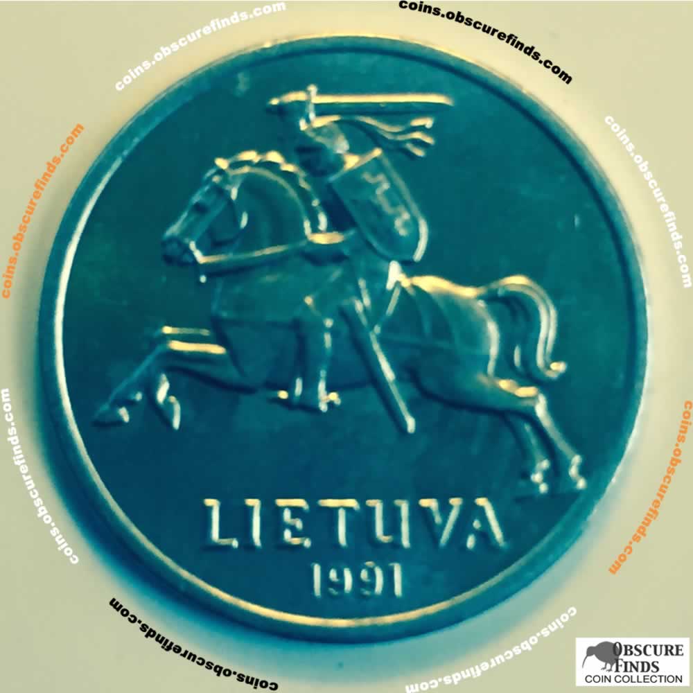 Lithuania 1991  1 Centas ( 1C ) - Obverse