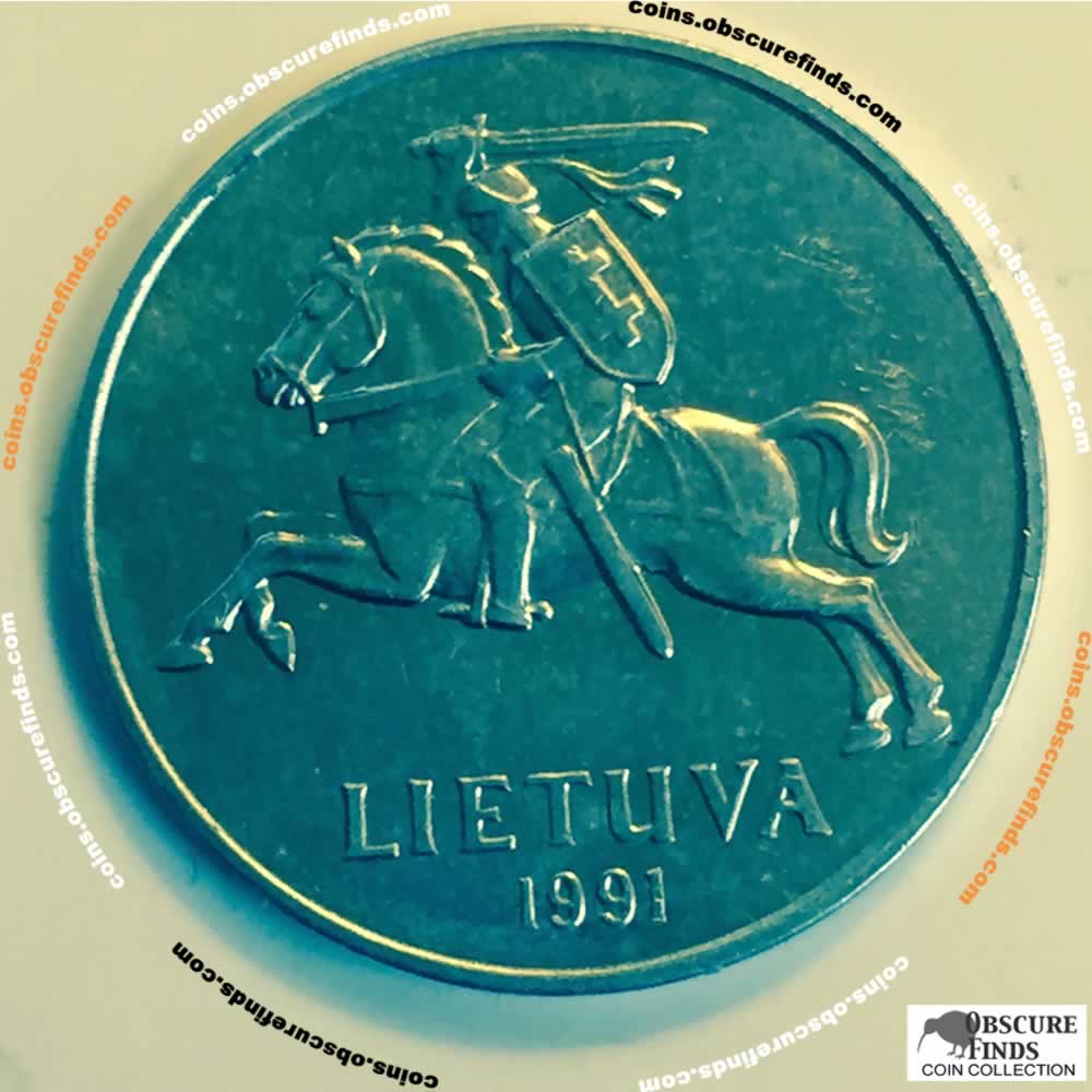 Lithuania 1991  2 Centai ( 2C ) - Obverse