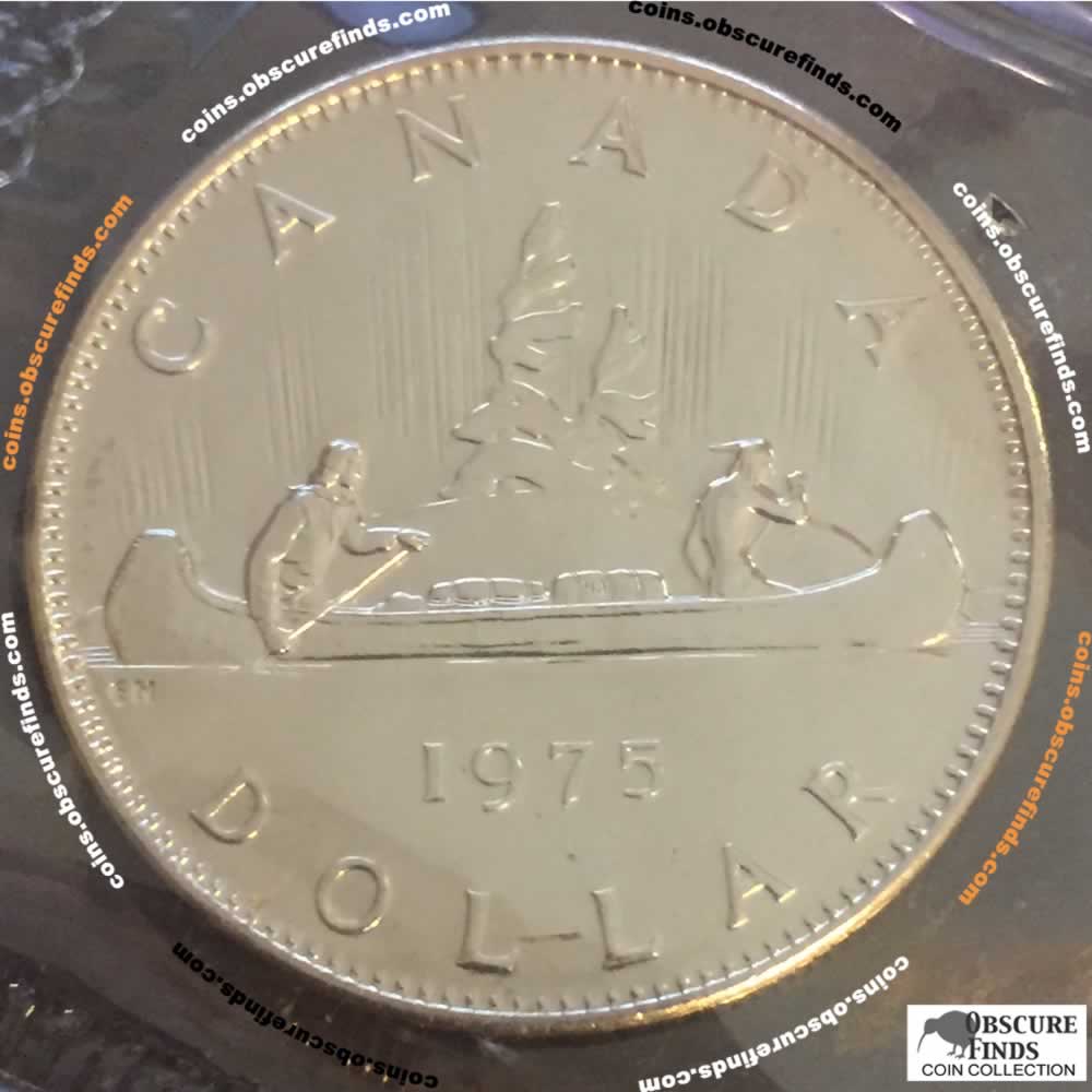Canada 1975  RCM Candian Dollar ( C$1 ) - Reverse