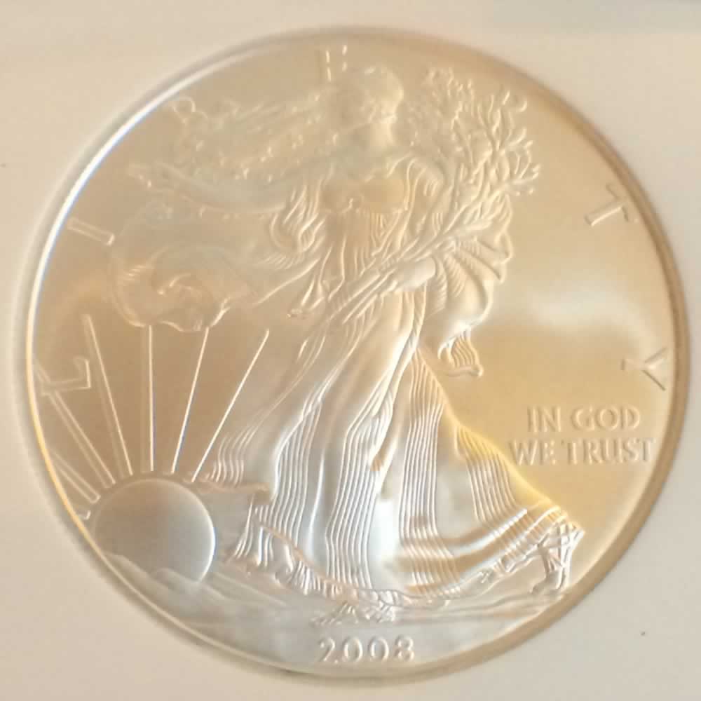 US 2008  Silver Eagle ( S$1 ) - Obverse