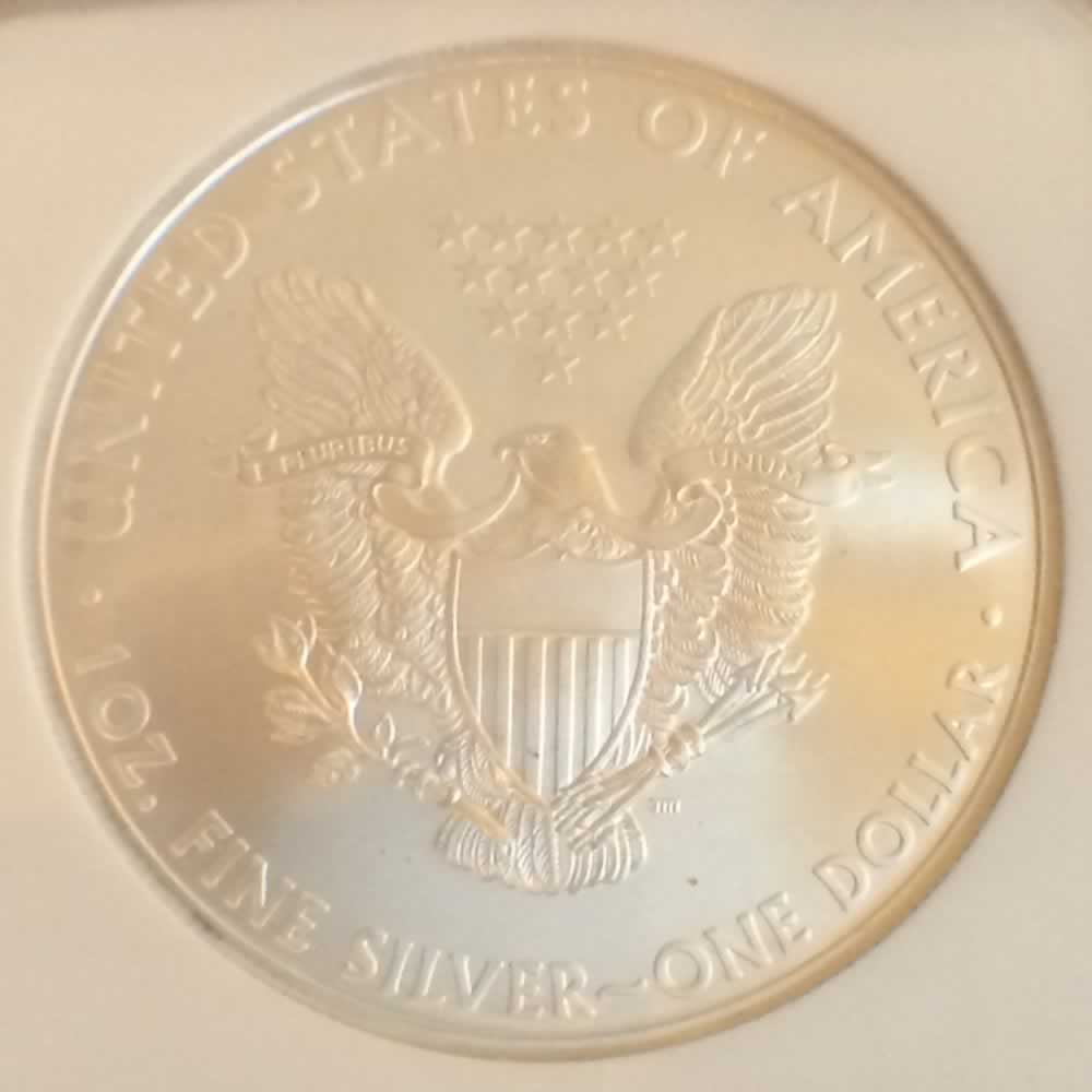 US 2008  Silver Eagle ( S$1 ) - Reverse