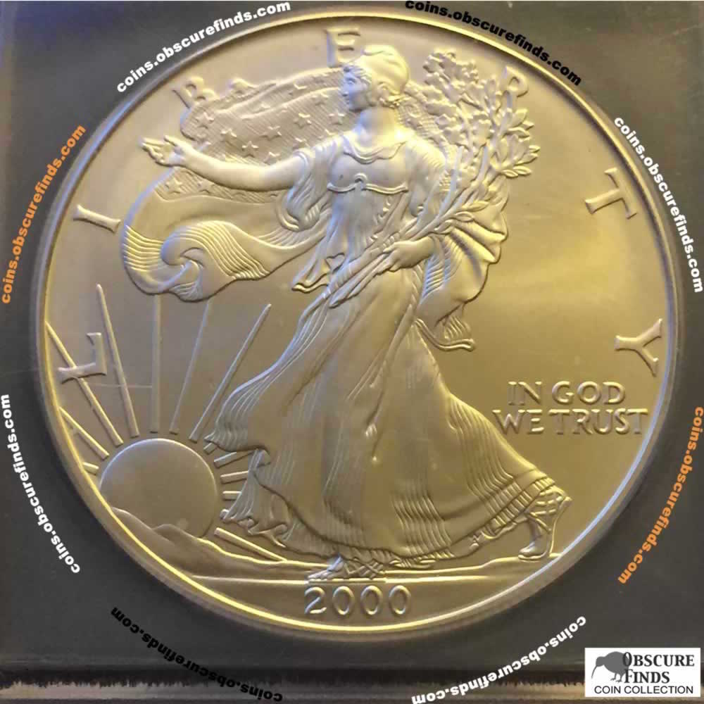 US 2000  Silver Eagle ( S$1 ) - Obverse