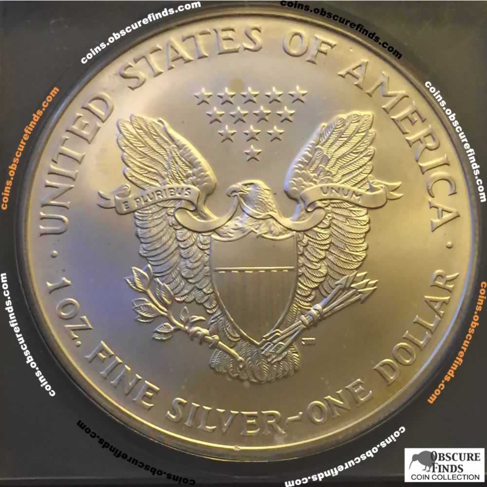 US 2000  Silver Eagle ( S$1 ) - Reverse