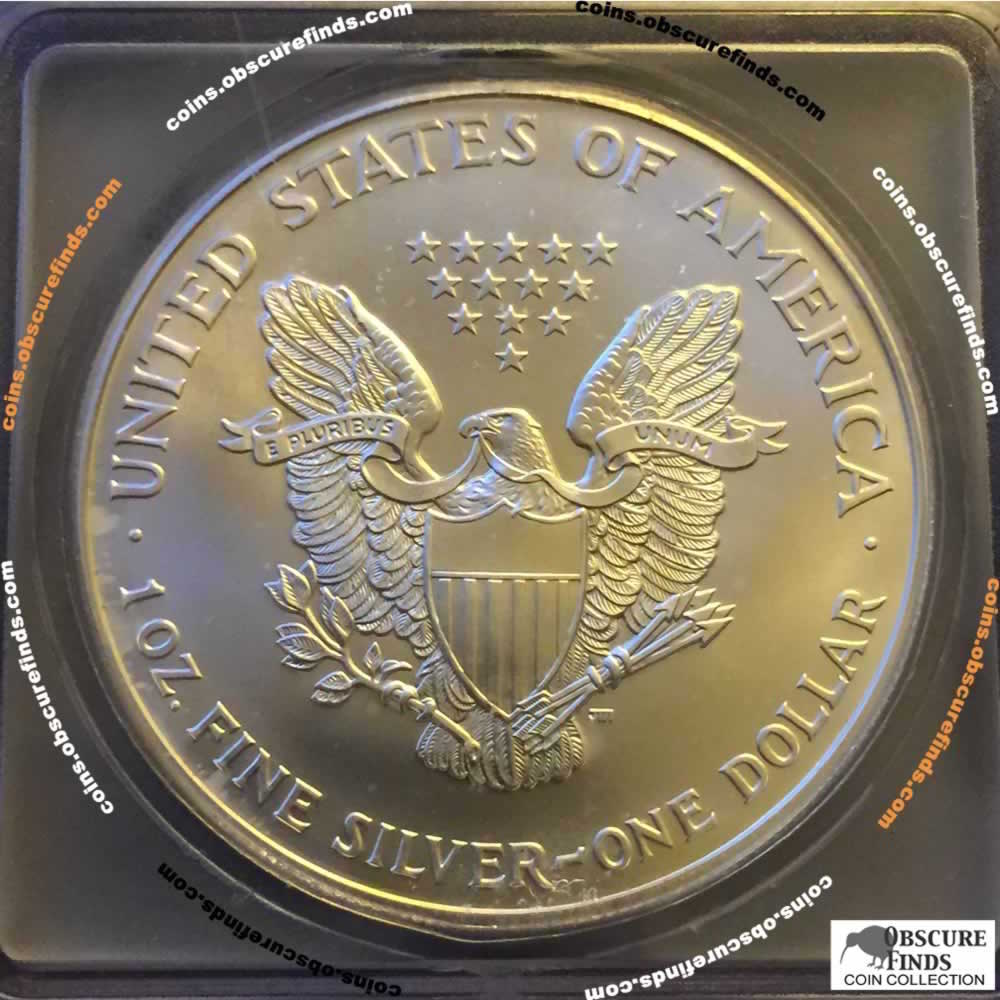 US 1999  Silver Eagle ( S$1 ) - Reverse