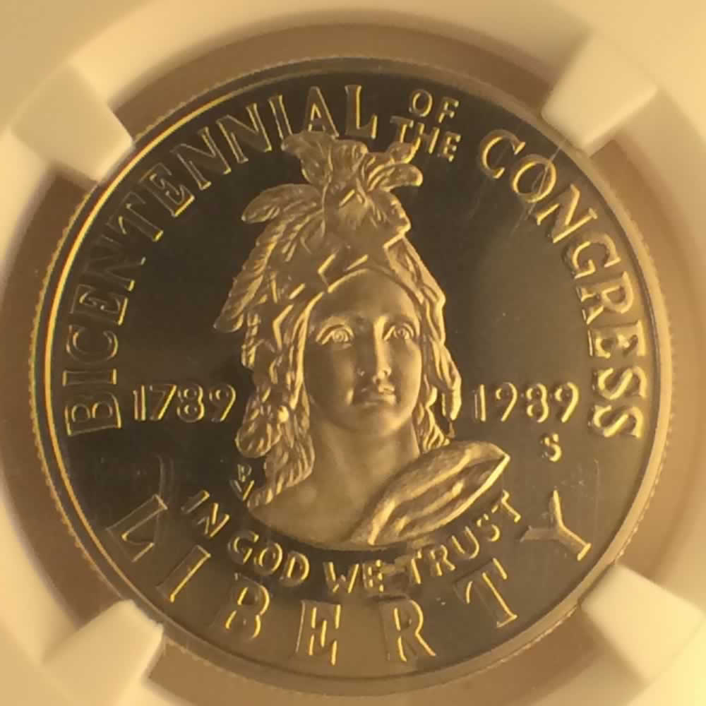 US 1989 S Congress Half Dollar ( 50C ) - Obverse