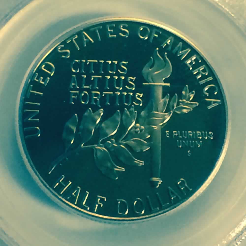 US 1992 S Olympic Half Dollar ( 50C ) - Reverse