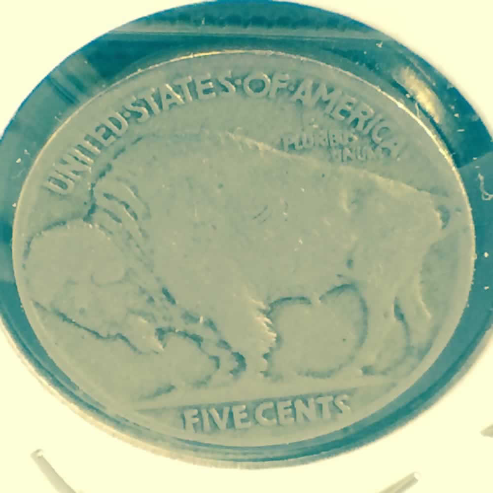 US 1927  Buffalo Nickel ( 5C ) - Reverse