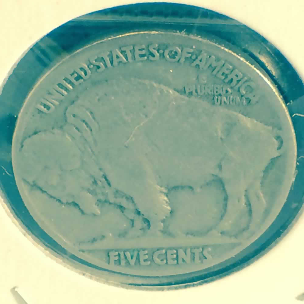 US 1928  Buffalo Nickel ( 5C ) - Reverse