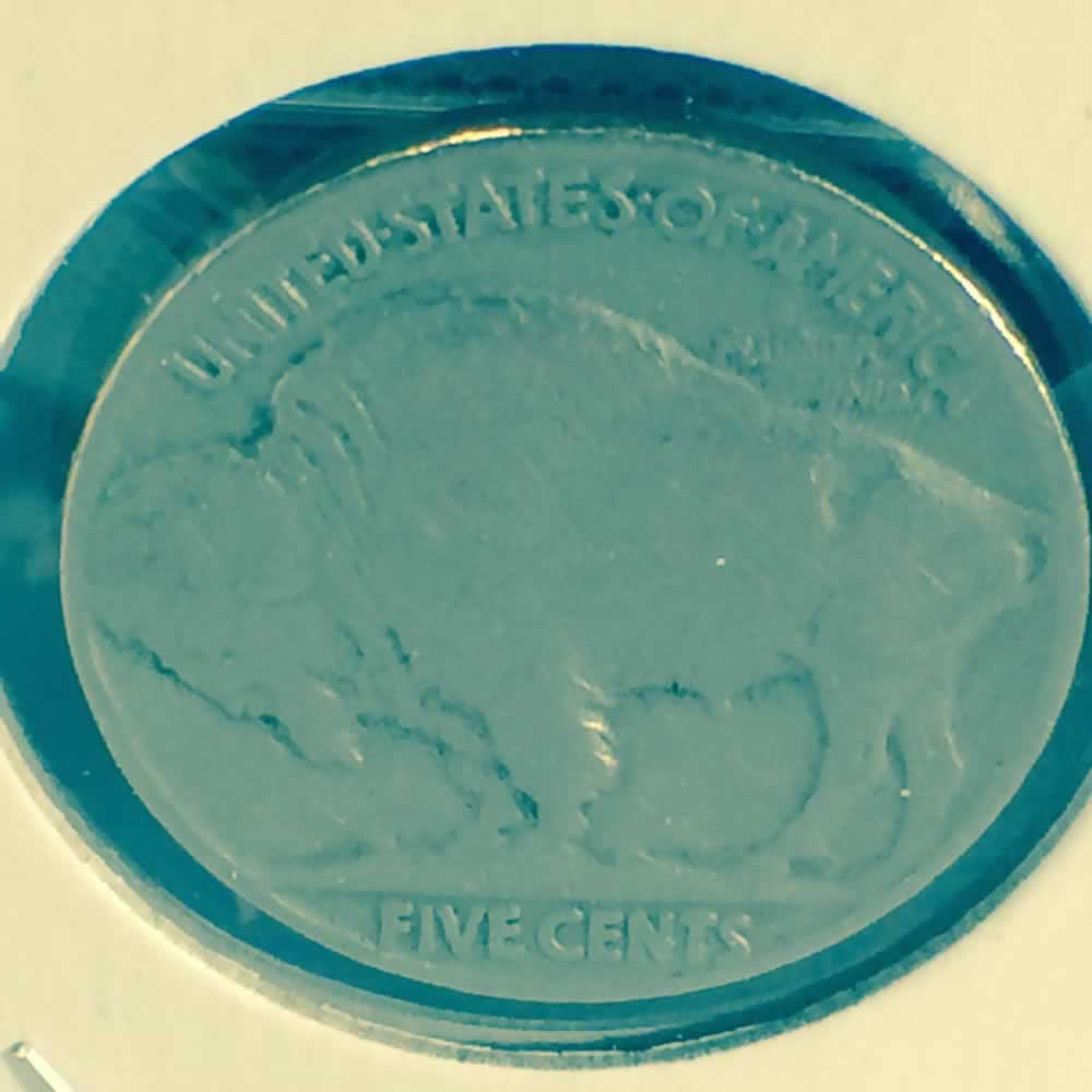 US 1929  Buffalo Nickel ( 5C ) - Reverse