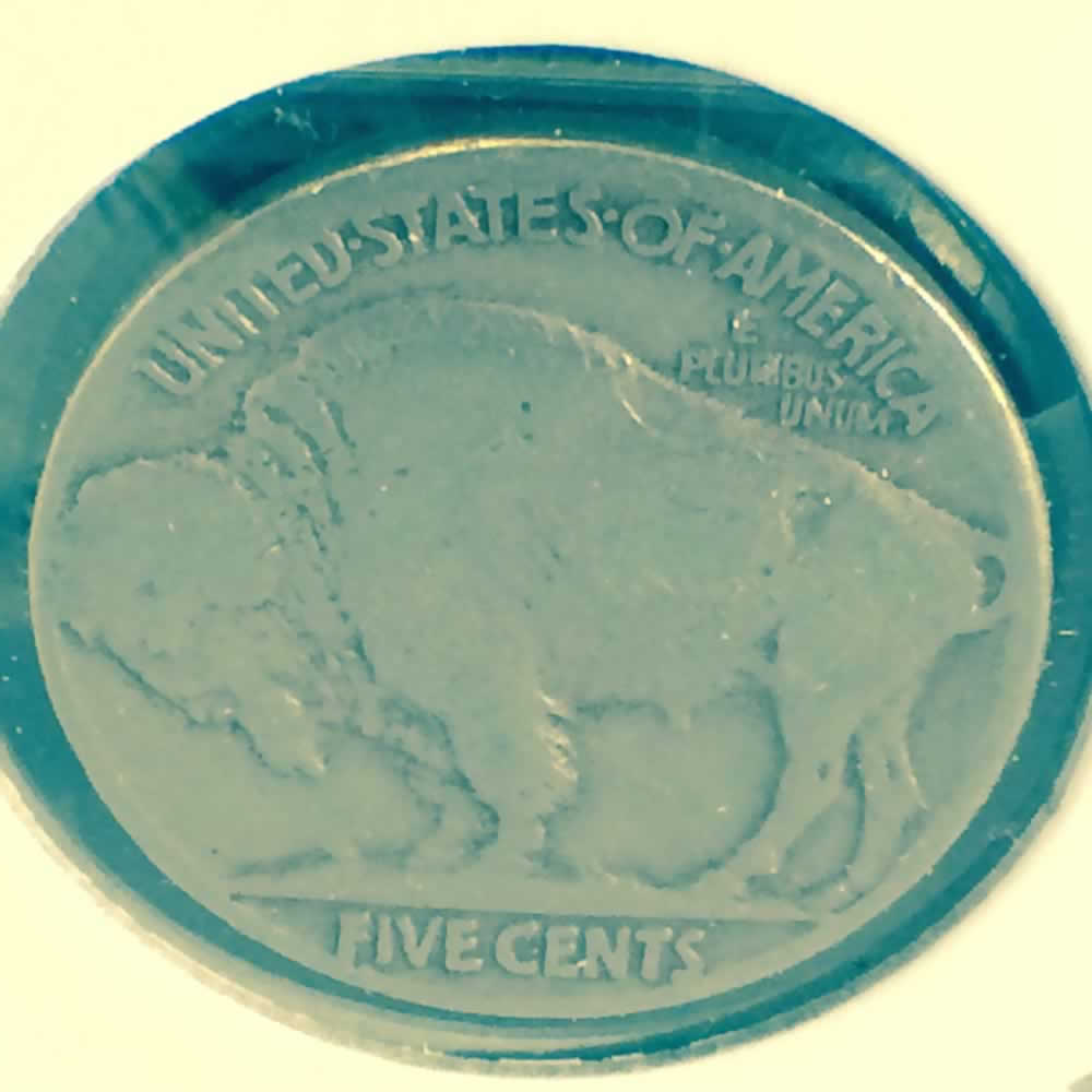 US 1934  Buffalo Nickel ( 5C ) - Reverse