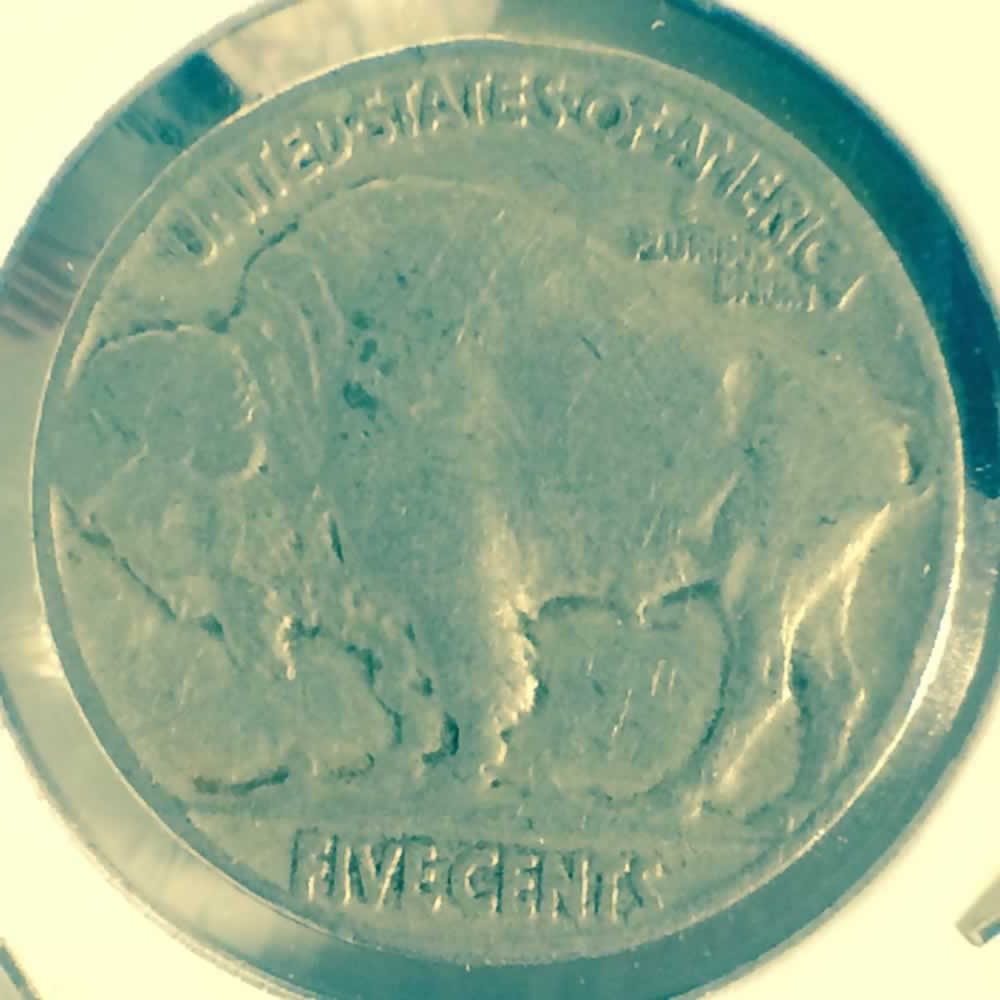 US 1937  Buffalo Nickel ( 5C ) - Reverse