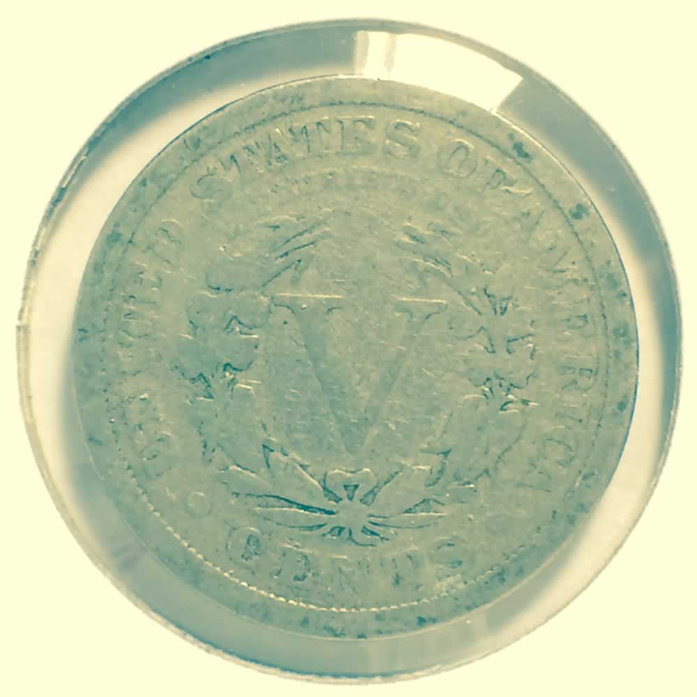 US 1912  Liberty Head 'V' Nickel ( 5C ) - Reverse