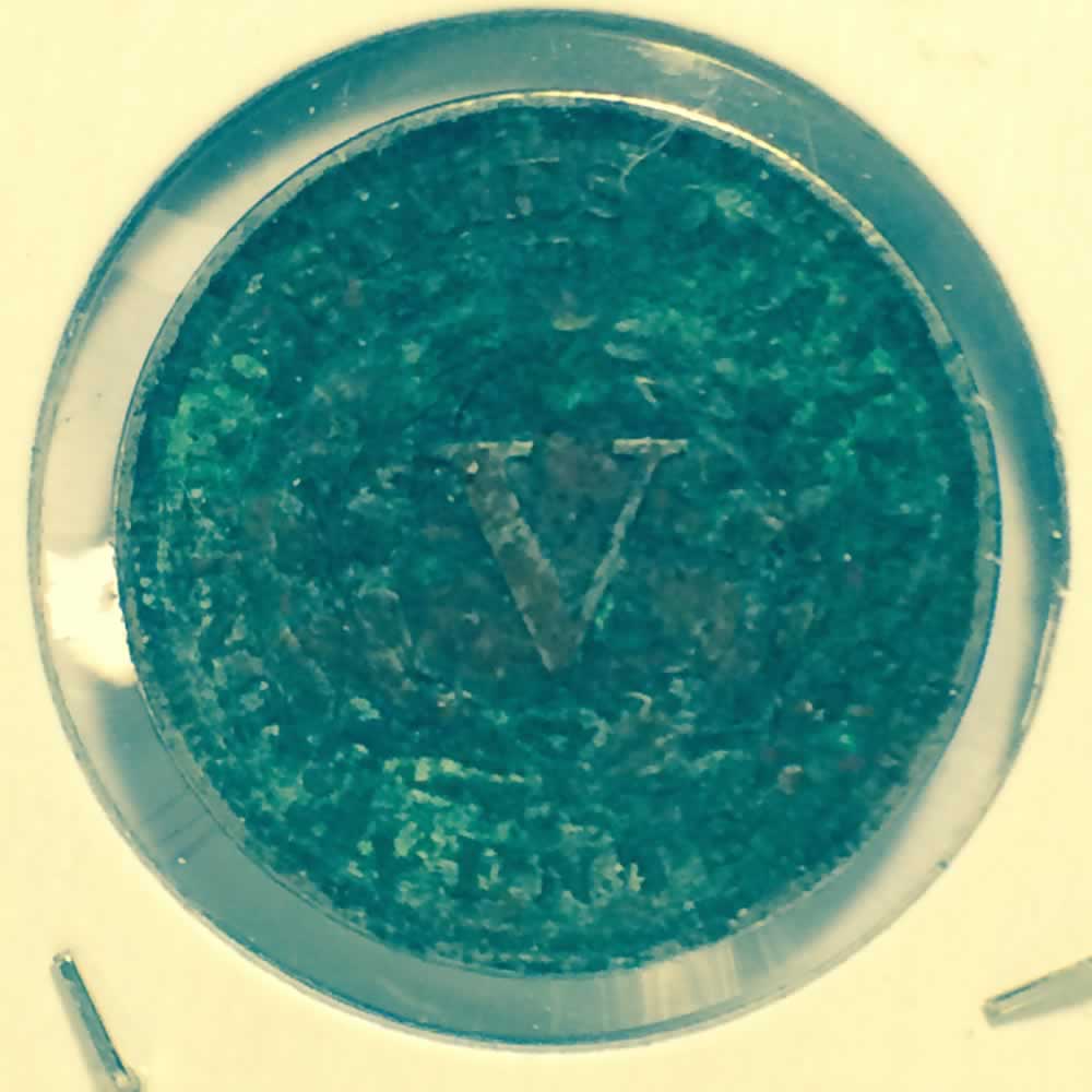 US 1903  Liberty Head 'V' Nickel ( 5C ) - Reverse