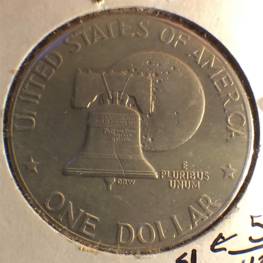 US 1976 D Eisenhower Dollar Bicentennial Issue ( $1 ) - Reverse