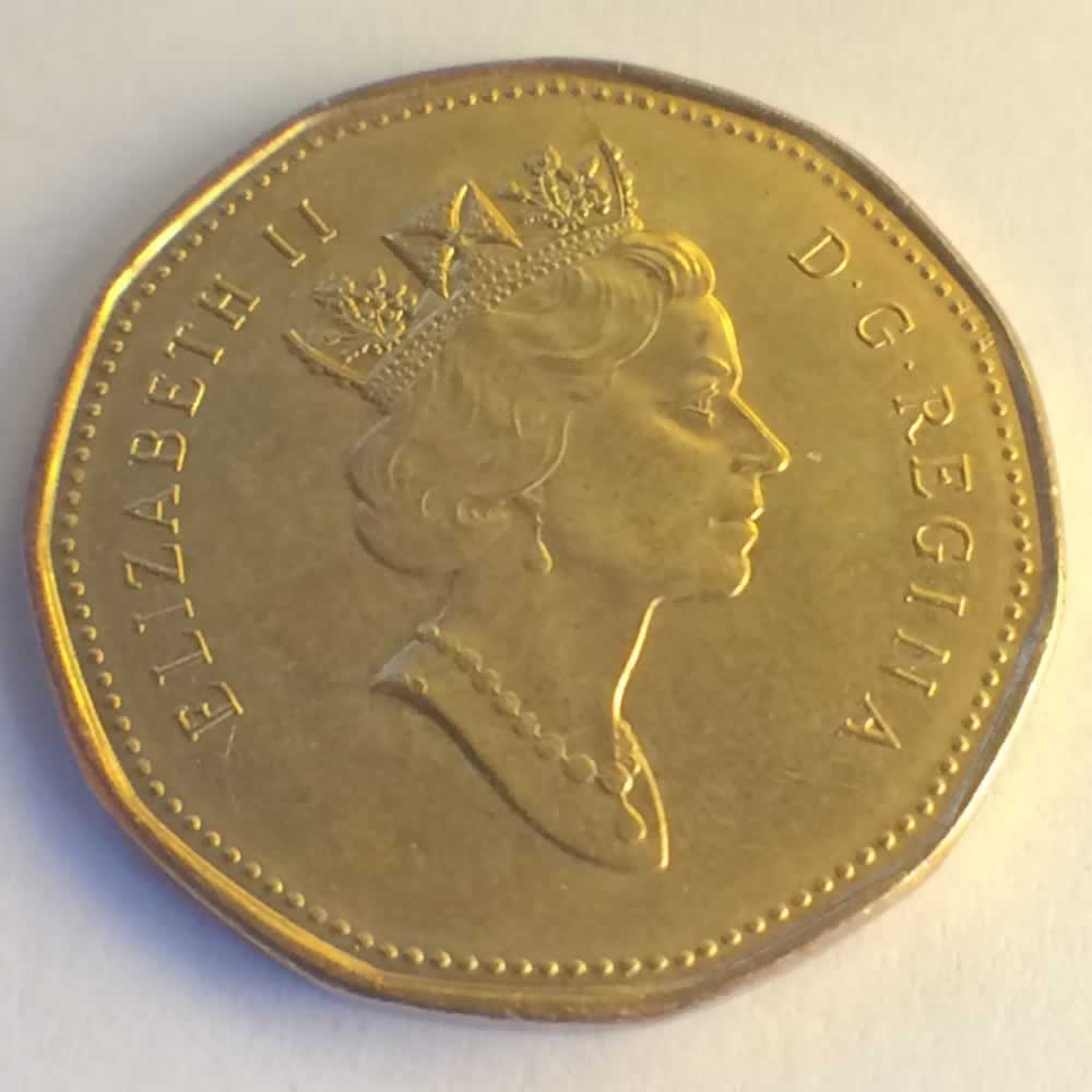 Canada 1995  Canadian Dollar ( C$1 ) - Obverse