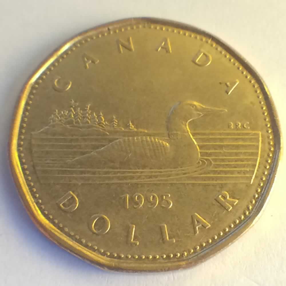 Canada 1995  Canadian Dollar ( C$1 ) - Reverse