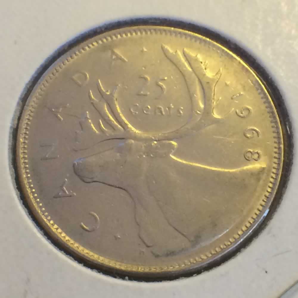 Canada 1968  Canadian Quarter ( C25C ) - Reverse