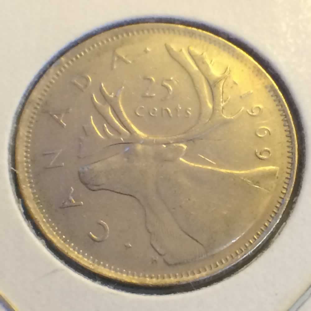 Canada 1969  Canadian Quarter ( C25C ) - Reverse