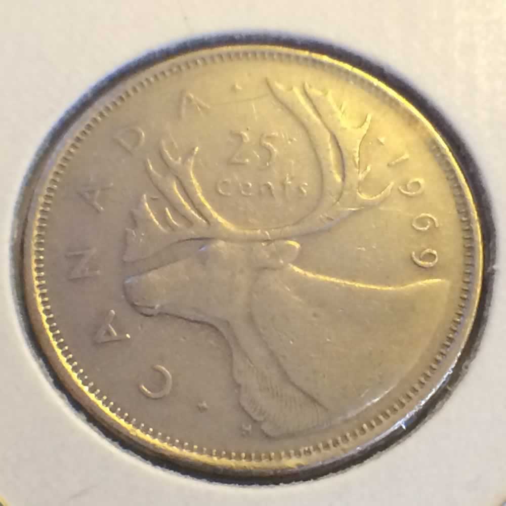 Canada 1969  Canadian Quarter ( C25C ) - Reverse