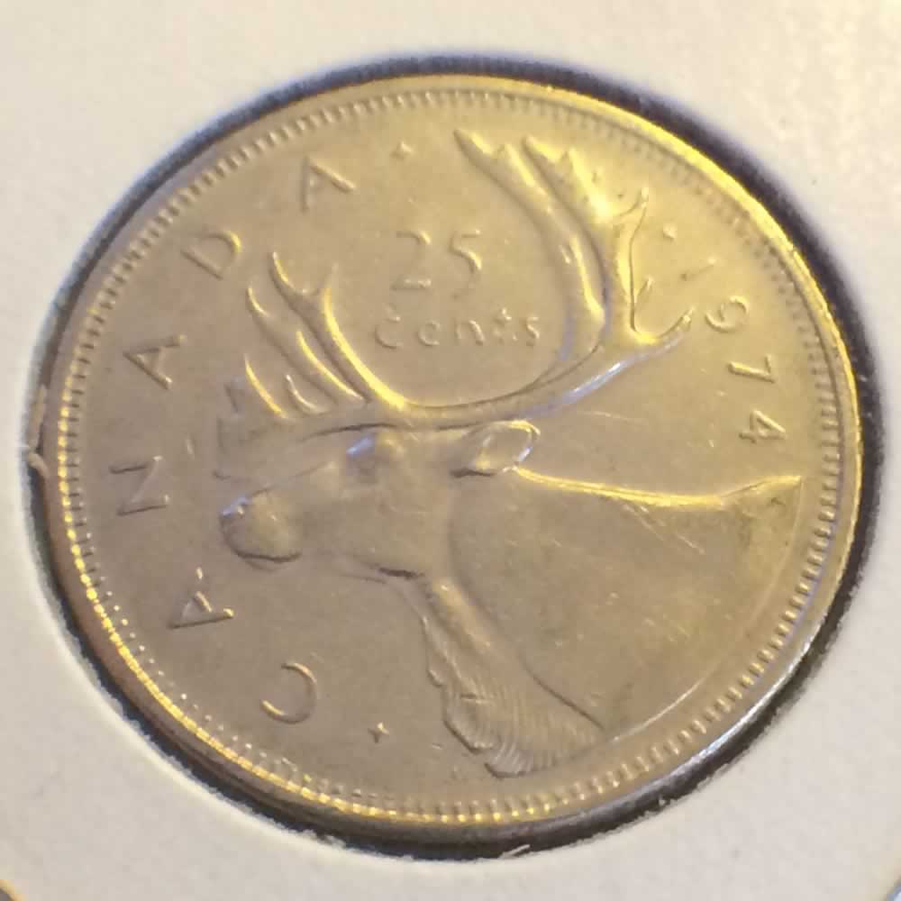Canada 1974  Canadian Quarter ( C25C ) - Reverse