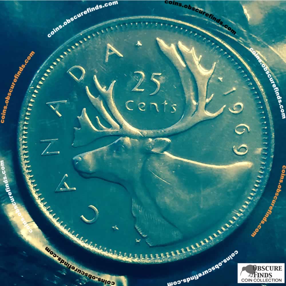 Canada 1969  Canadian 25 Cents RCM ( C25C ) - Reverse