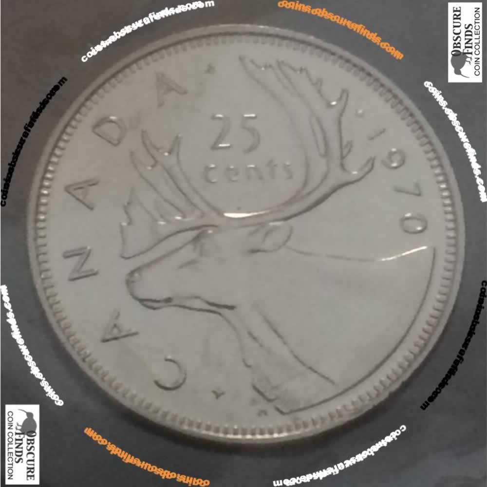 Canada 1970  Canadian 25 Cents RCM ( C25C ) - Reverse
