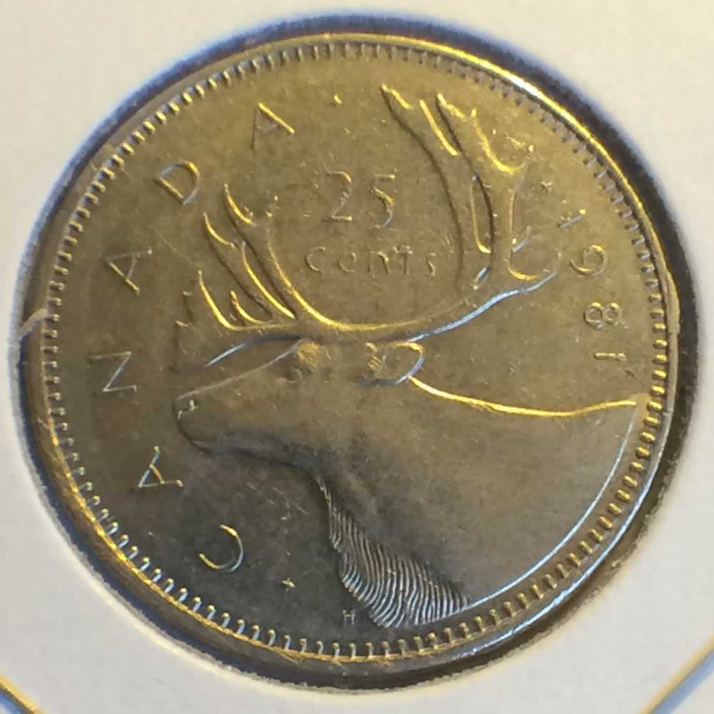 Canada 1981  Canadian Quarter ( C25C ) - Reverse