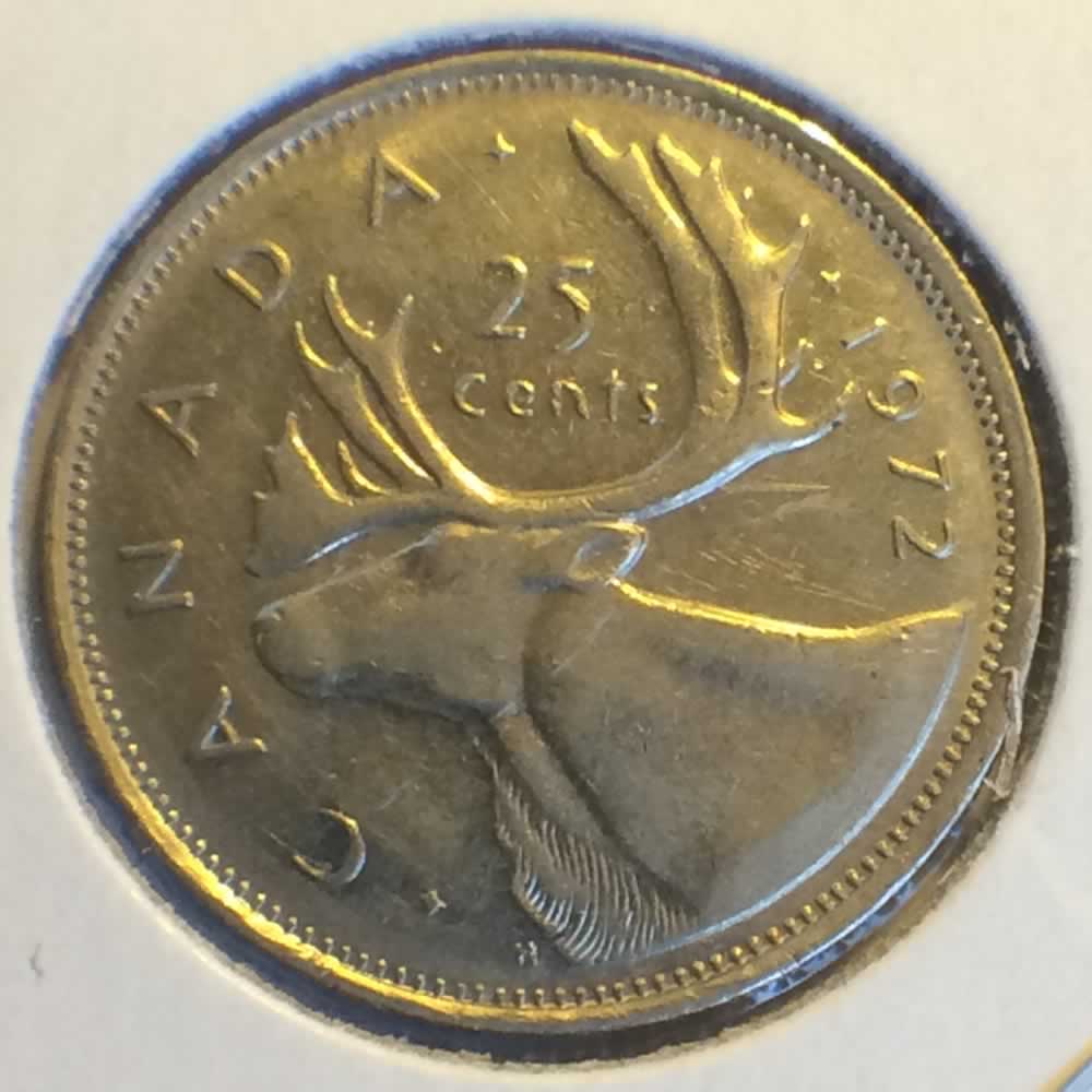 Canada 1972  Canadian Quarter ( C25C ) - Reverse