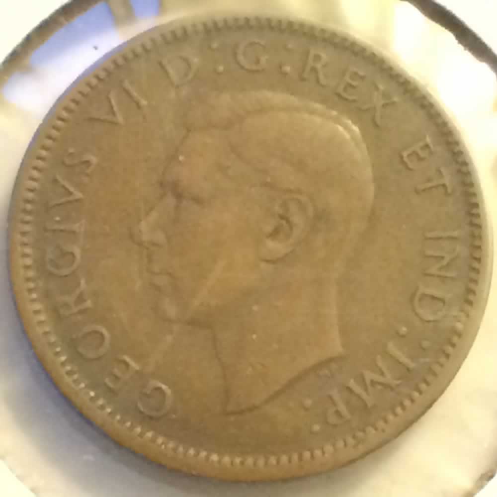 Canada 1940  Canadian Cent ( C1C ) - Obverse