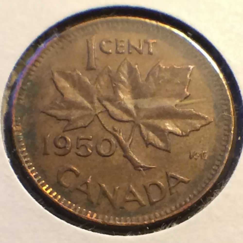 Canada 1950  Canadian Cent ( C1C ) - Reverse