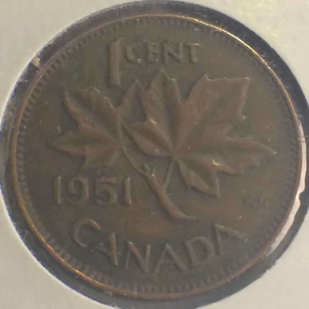 Canada 1951  George VI - Canadian Cent ( C1C ) - Reverse
