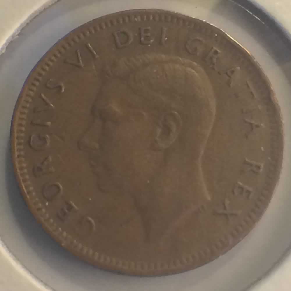 Canada 1951  George VI - Canadian Cent ( C1C ) - Obverse