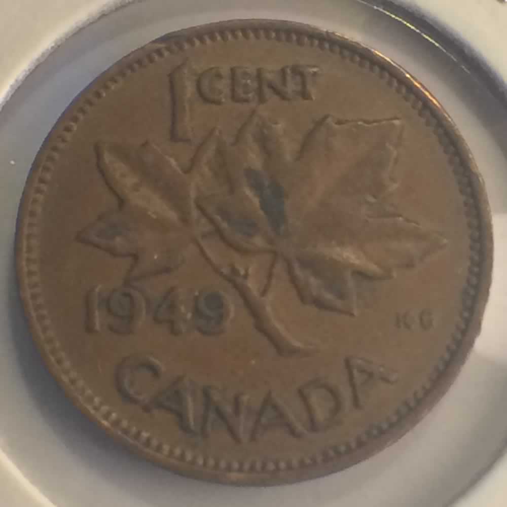 Canada 1949  George VI - A Off Denticle ( C1C ) - Reverse
