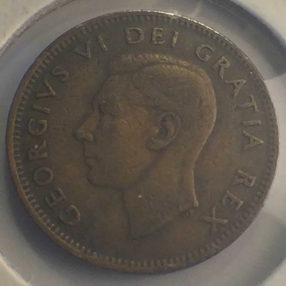 Canada 1948  George VI - A To Denticle ( C1C ) - Obverse
