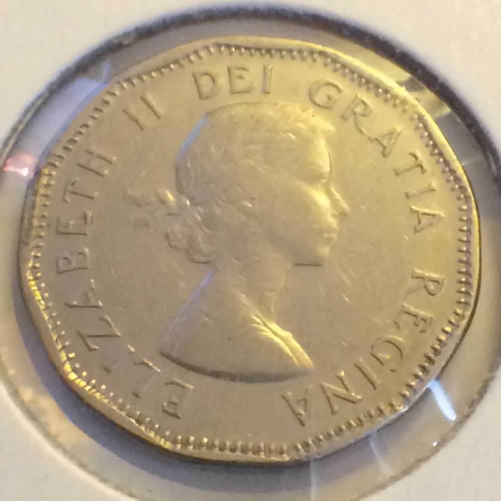 Canada 1959  Canadian Nickel ( C5C ) - Obverse