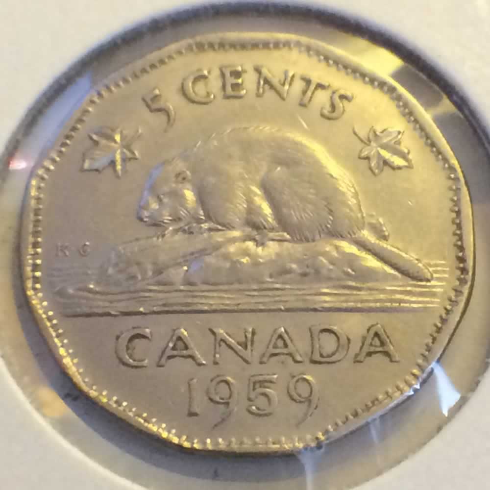 Canada 1959  Canadian Nickel ( C5C ) - Reverse