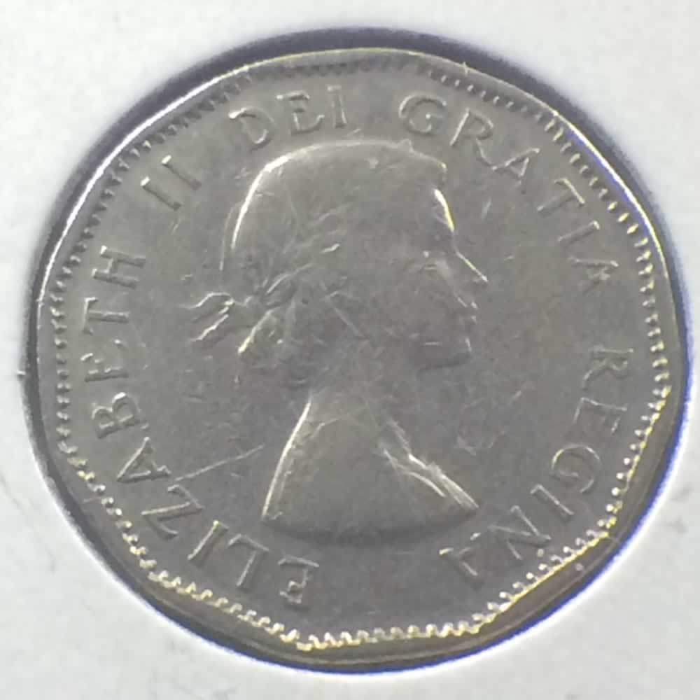 Canada 1956  Canadian 5 Cents ( C5C ) - Obverse
