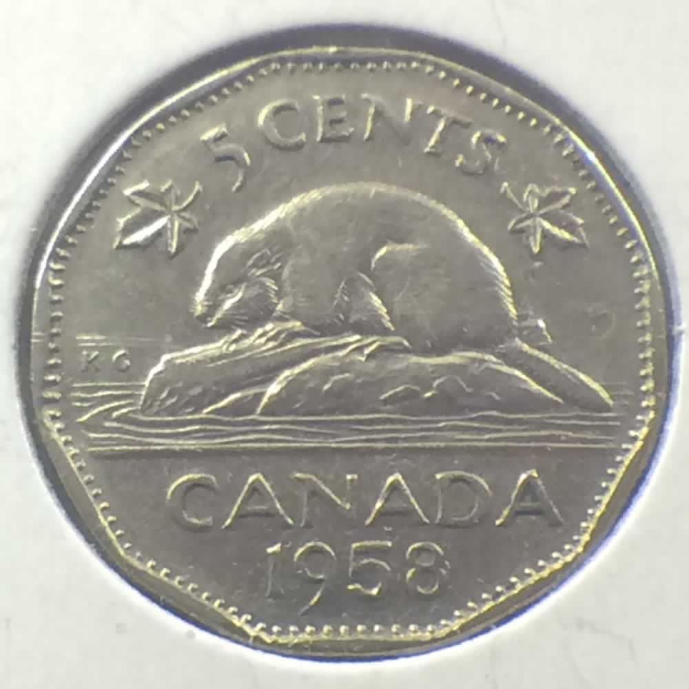Canada 1958  Canadian 5 Cents ( C5C ) - Reverse