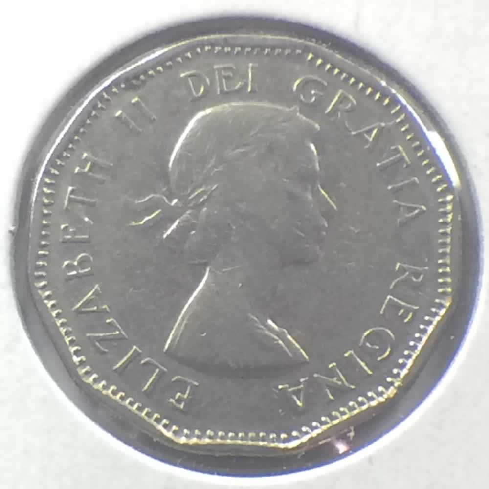 Canada 1960  Canadian 5 Cents ( C5C ) - Obverse