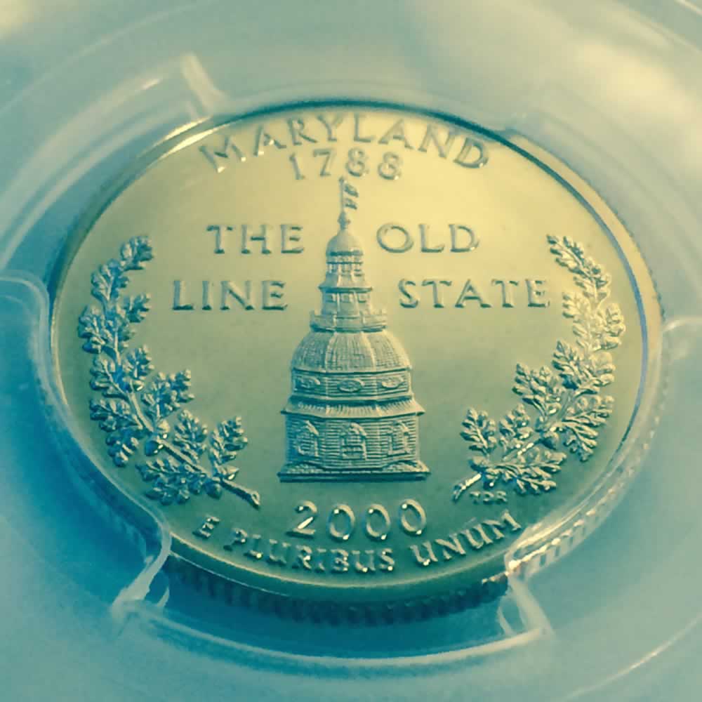 US 2000 S Maryland Statehood Quarter ( 25C ) - Reverse