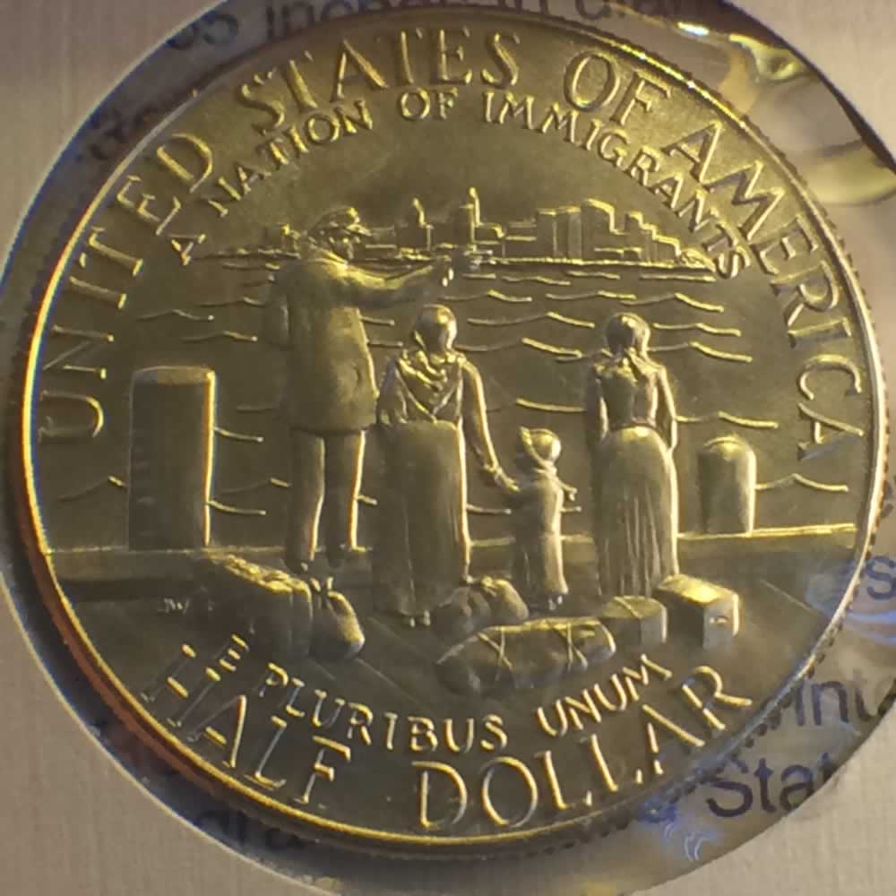 US 1986 D Liberty Half Dollar ( 50C ) - Reverse