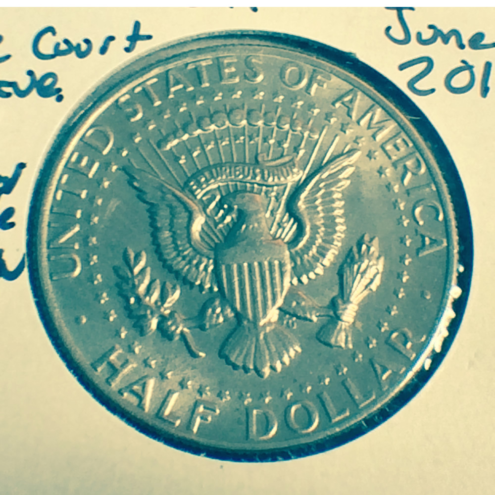US 1980 P Kennedy Half Dollar ( 50C ) - Reverse