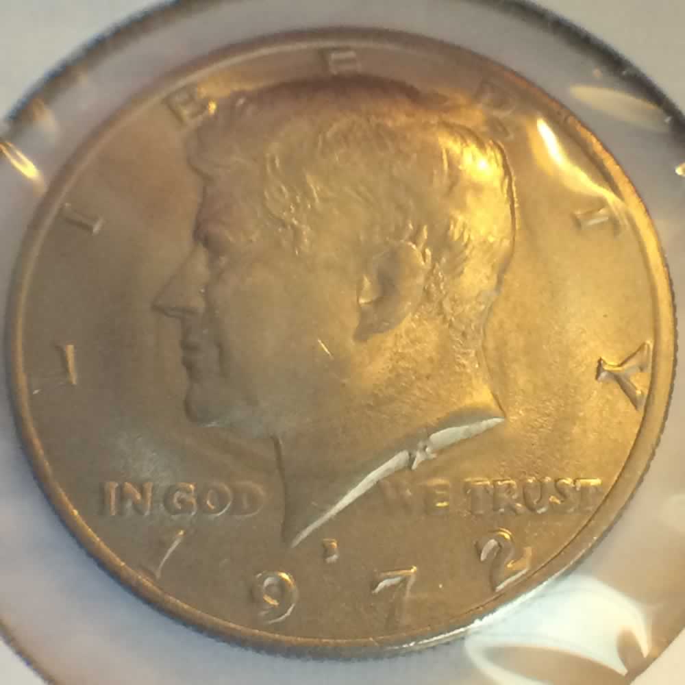 US 1972 D Kennedy Half Dollar ( 50C ) - Obverse