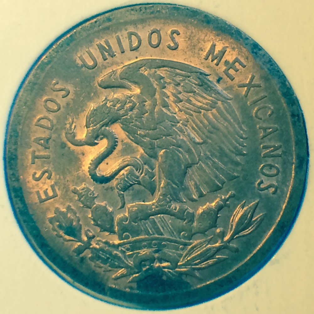 Mexico 1959 Mo 10 Centavos - Diez ( 10C ) - Reverse