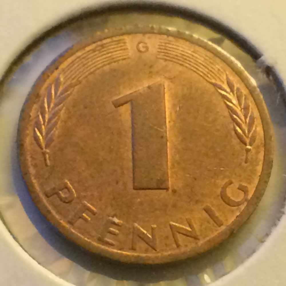 Germany 1984 G 1 Pfennig ( 1pf ) - Obverse