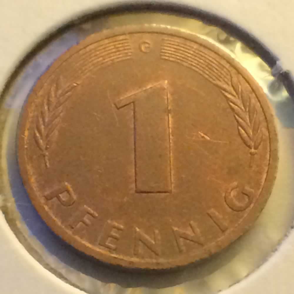 Germany 1988 G 1 Pfennig ( 1pf ) - Obverse