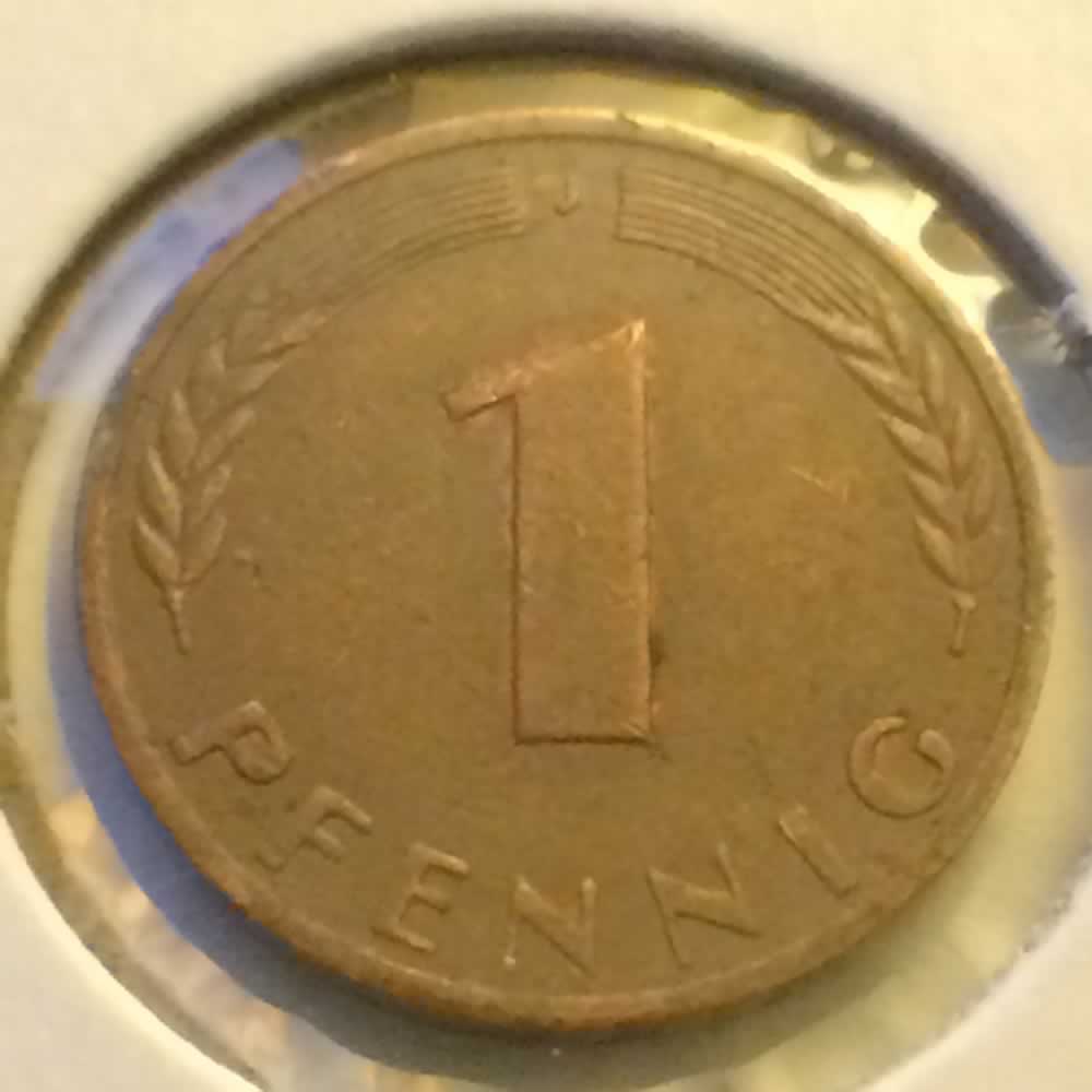 Germany 1970 J 1 Pfennig ( 1pf ) - Obverse