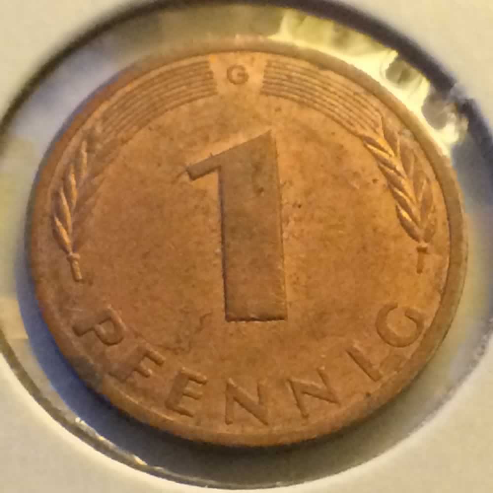 Germany 1979 G 1 Pfennig ( 1pf ) - Obverse